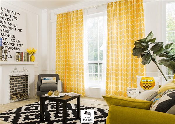 清新窗簾,大自然的味道