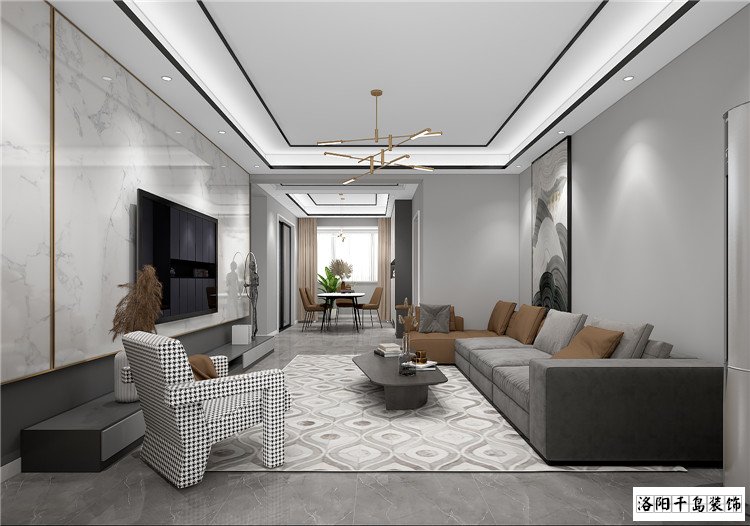 現代簡約客廳裝修效果圖案例