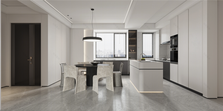 洛陽(yáng)室內(nèi)裝修設(shè)計(jì)公司,極簡(jiǎn)風(fēng)餐廳裝修案例