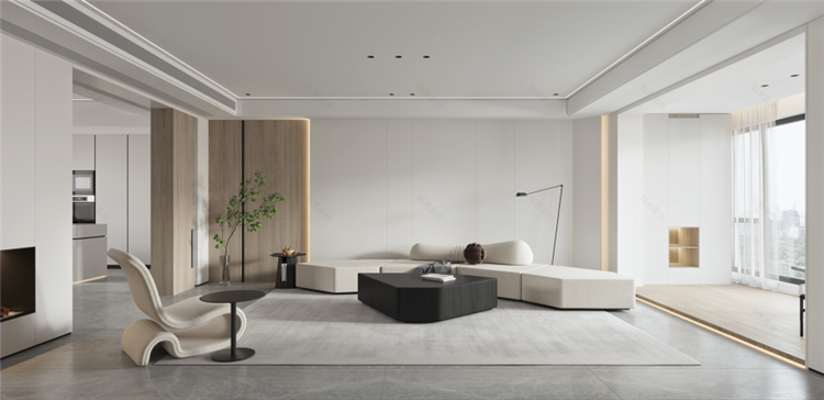 洛陽(yáng)室內(nèi)裝修設(shè)計(jì)公司,極簡(jiǎn)風(fēng)客廳裝修案例